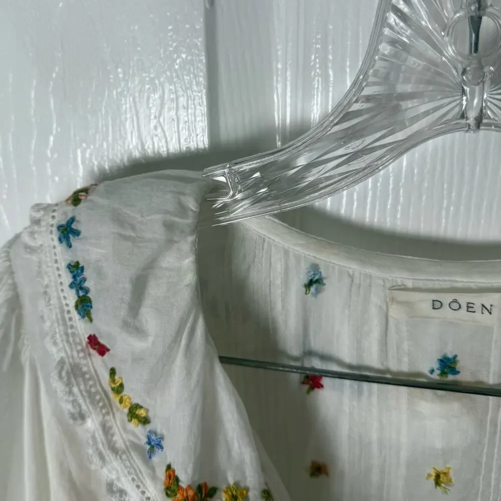 Doen Hettie Top in Sea Salt M - Picture 6 of 12